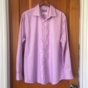 Michael Kors Airsoft Stretch Non-Iron Shirt, size 17 1/2, 34/35